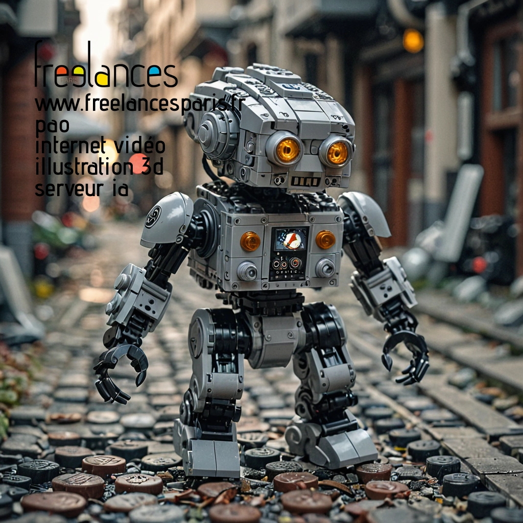 Pao mise en page internet vidéo illustration 3d serveur IA générative AI freelance paris studio de création magazines QLDW1QY0